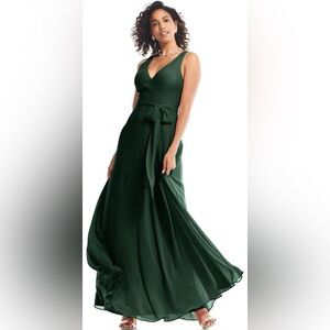 Bill Levkoff Bridesmaid Dress Size 12 Evergreen